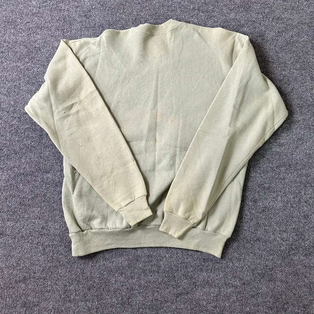 Hanes Sweatshirt Mens Size XL Sage Green Monroeville Alabama Graphic Crewneck